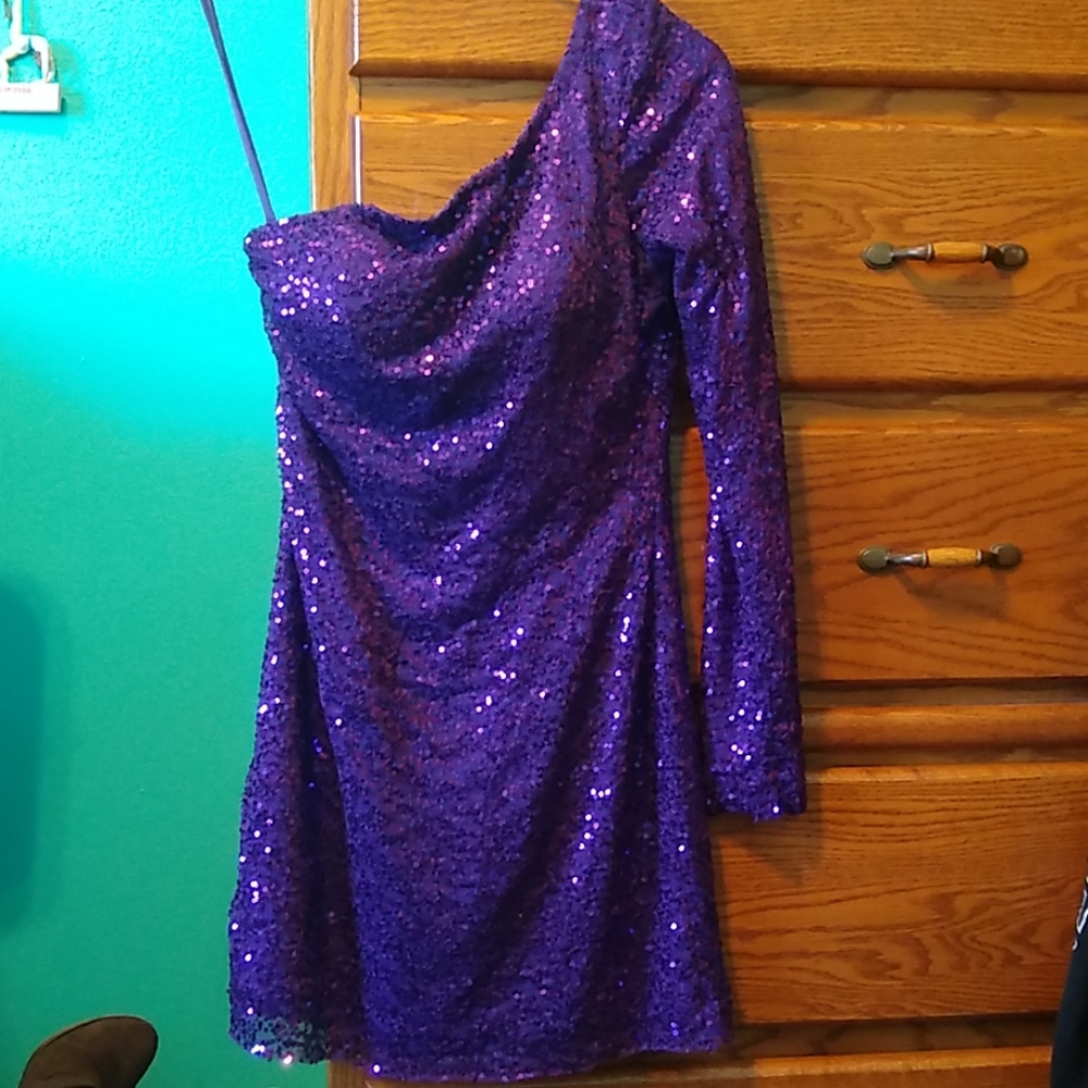 Sequin Prom Dress - Picture 3 of 4